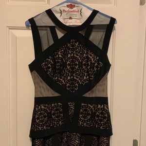 Black lace/mesh dress